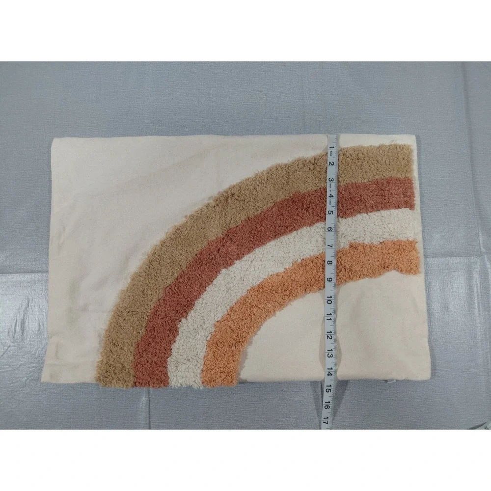 Beddys Rainbow Boho Pillow Cover‎ Neutral 14.5